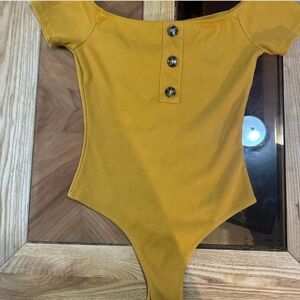 Yellow Women’s One Piece Bodysuit